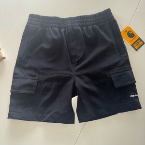 Carhartt Kids Black Cargo Shorts